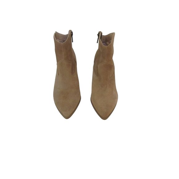 Lucky Brand Ellmay Western Style Brown Suede Ankle Boots Size 9M - Picture 2 of 7